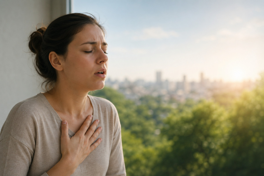 Atemnot Ursachen im Alltag