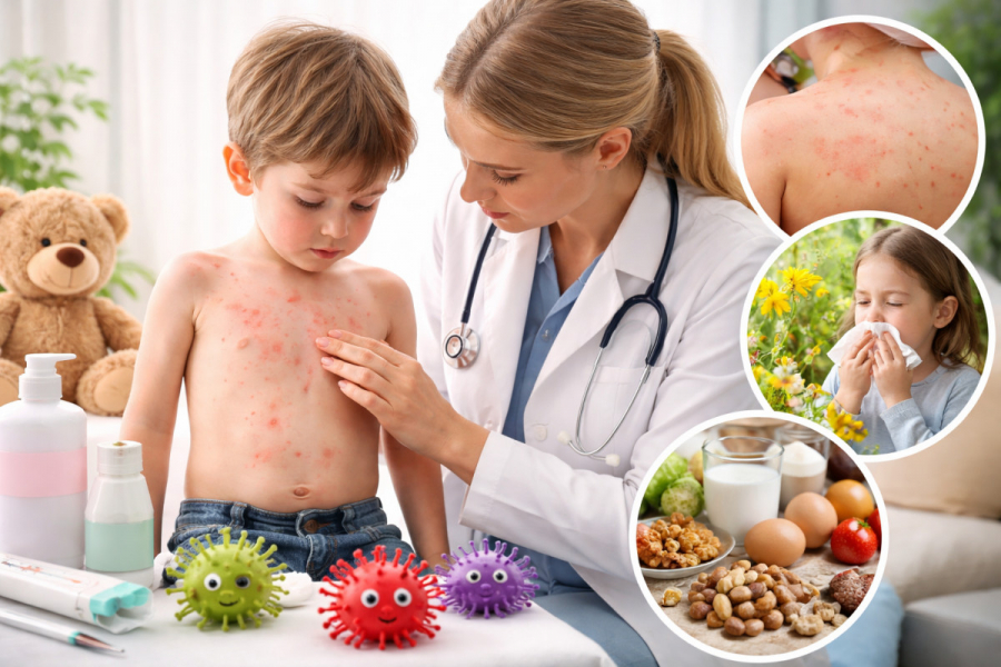 Ausschlag bei Kindern – mögliche Ursachen