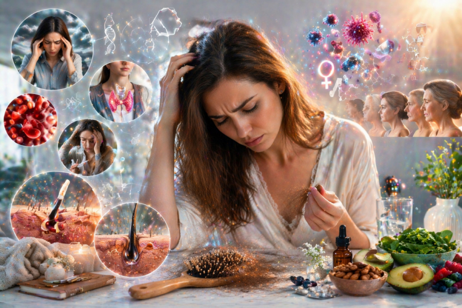 Haarausfall Ursachen bei Frauen