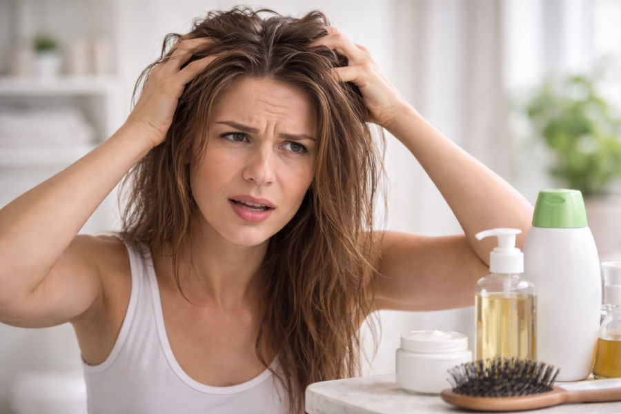 Haare fettig nach einem Tag – Ursachen