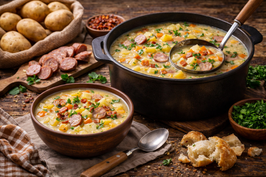 Kartoffelsuppe wie bei Oma – klassisches deutsches Rezept einfach und lecker