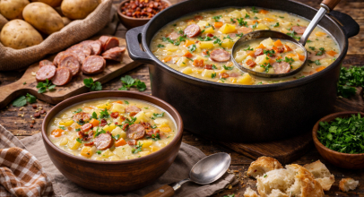 Kartoffelsuppe wie bei Oma – klassisches deutsches Rezept einfach und lecker