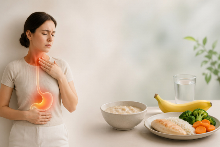 Reflux Symptome und Ernährung