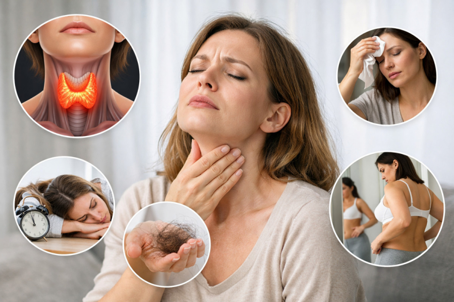 Schilddrüsenunterfunktion Symptome bei Frauen