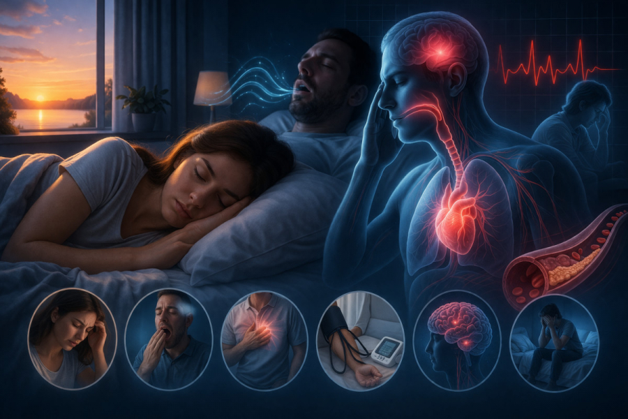 Schlafapnoe Symptome früh erkennen