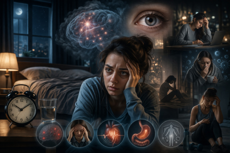 Schlafmangel Symptome und Folgen