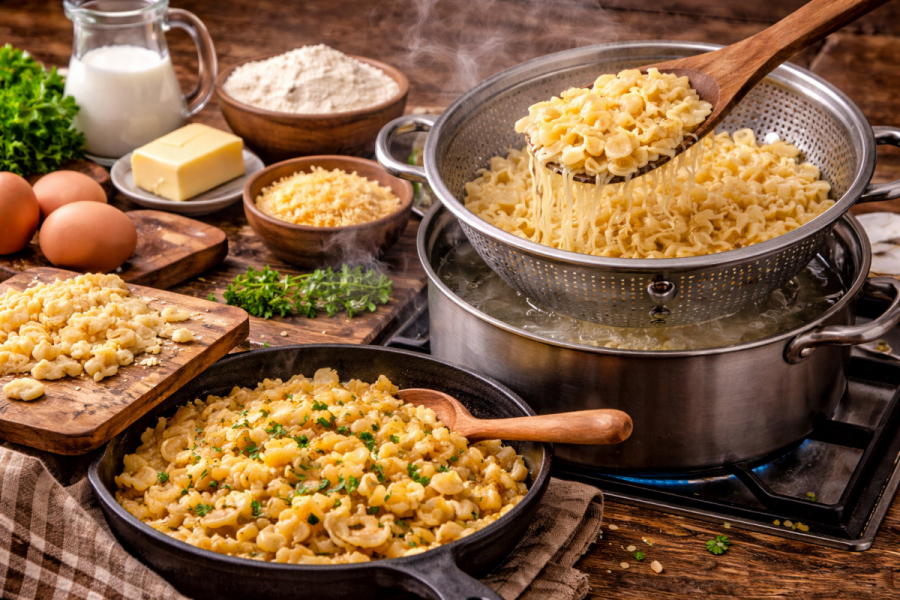 Spätzle selber machen – originales Grundrezept ohne Spätzlepresse