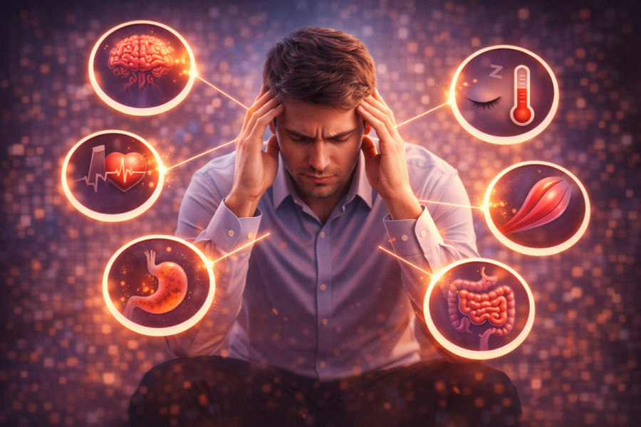 Stresssymptome im Körper erkennen