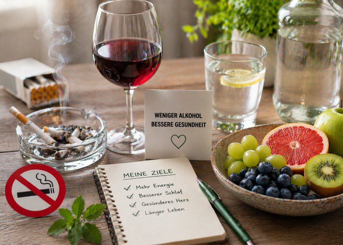 Alkohol und Rauchen reduzieren