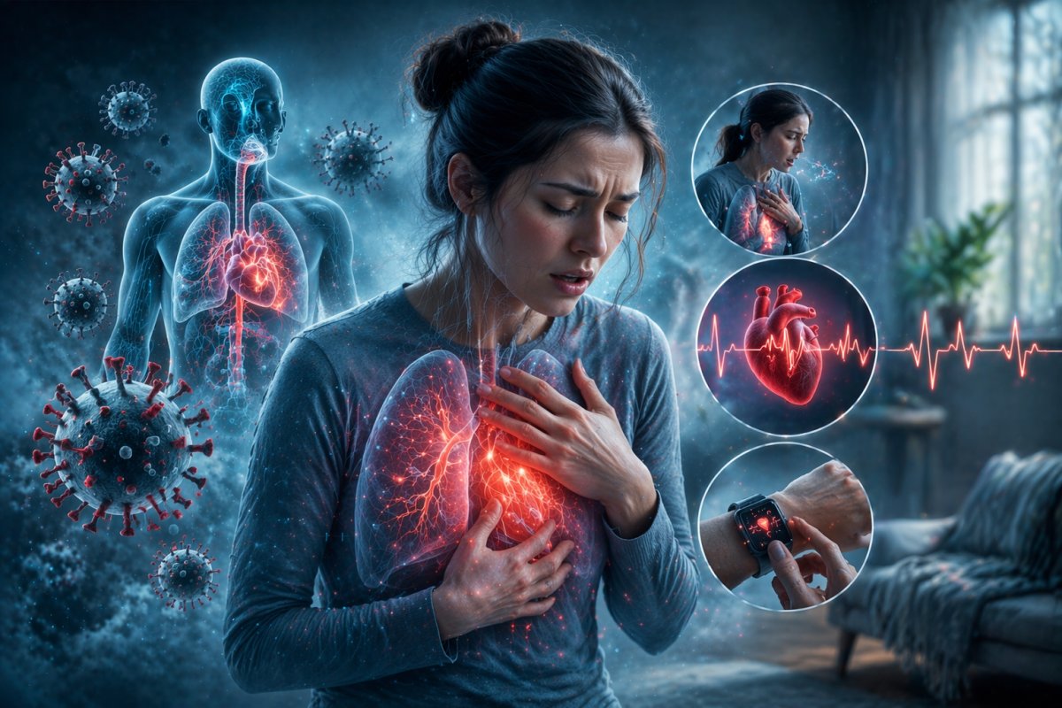 Atembeschwerden und Herz-Kreislauf-Symptome