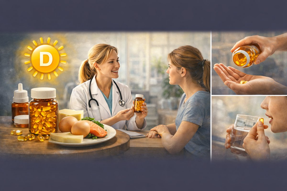 Behandlung von Vitamin D Mangel durch Supplementierung