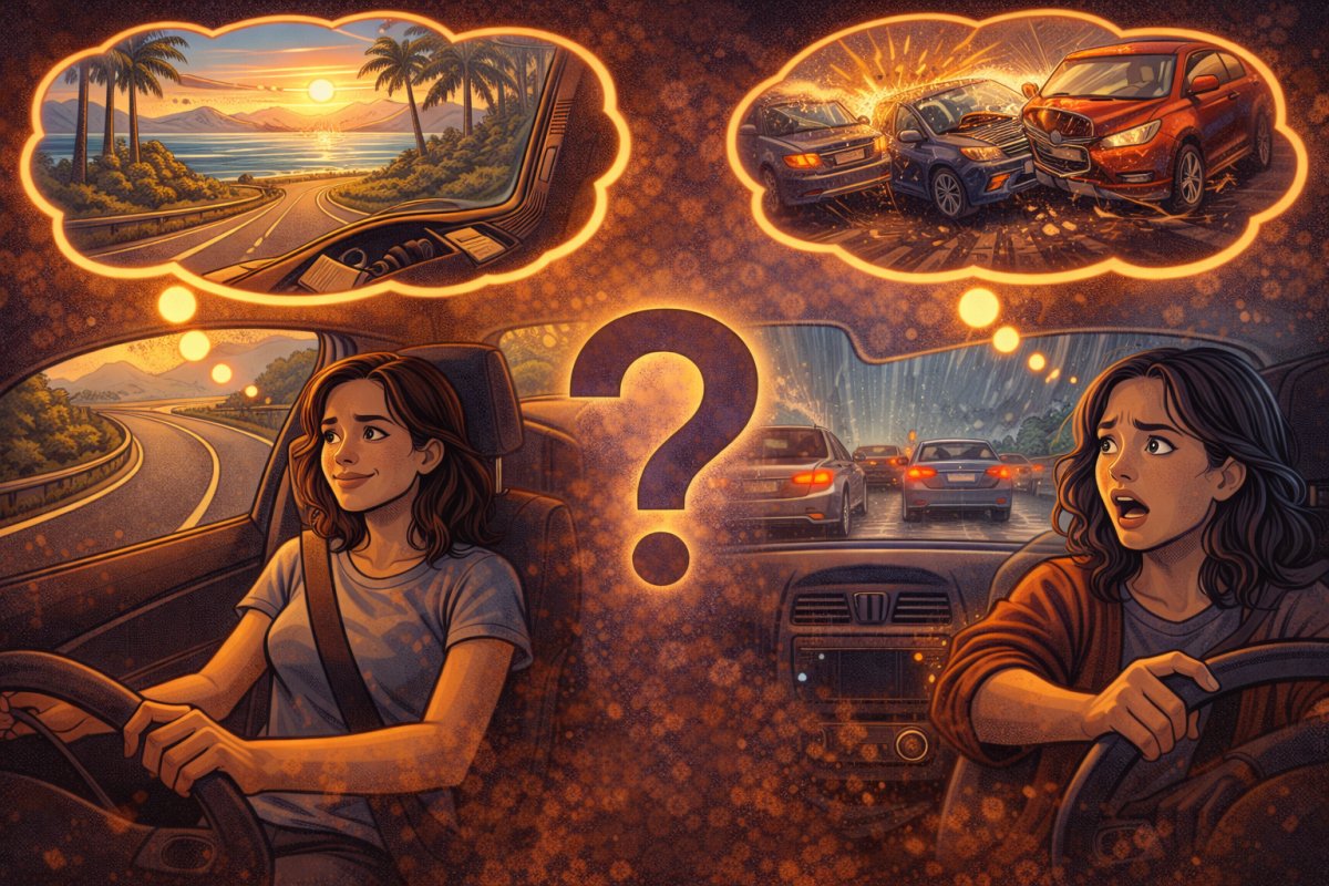 Beifahrer im Auto sein