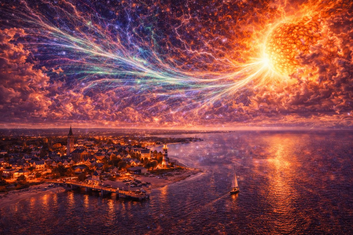 Das unsichtbare pulsieren &uuml;ber dem norden