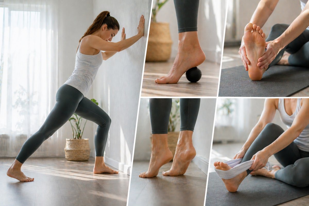 Dehn&uuml;bungen bei Schmerzen in der Ferse