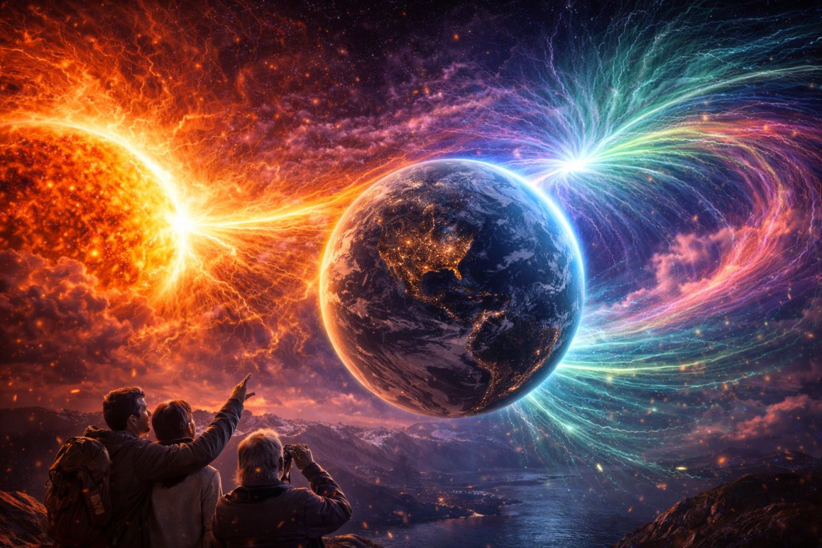 Die unsichtbaren winde des kosmos