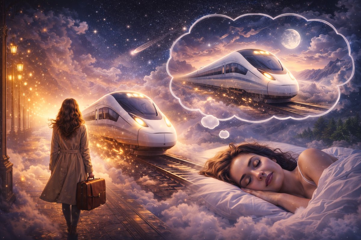 Ein schneller Zug oder Hochgeschwindigkeitszug