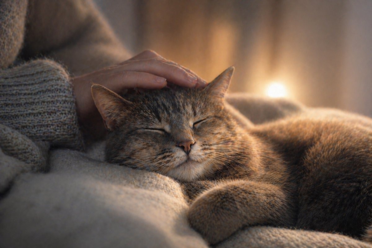 Eine Katze streicheln im Traum