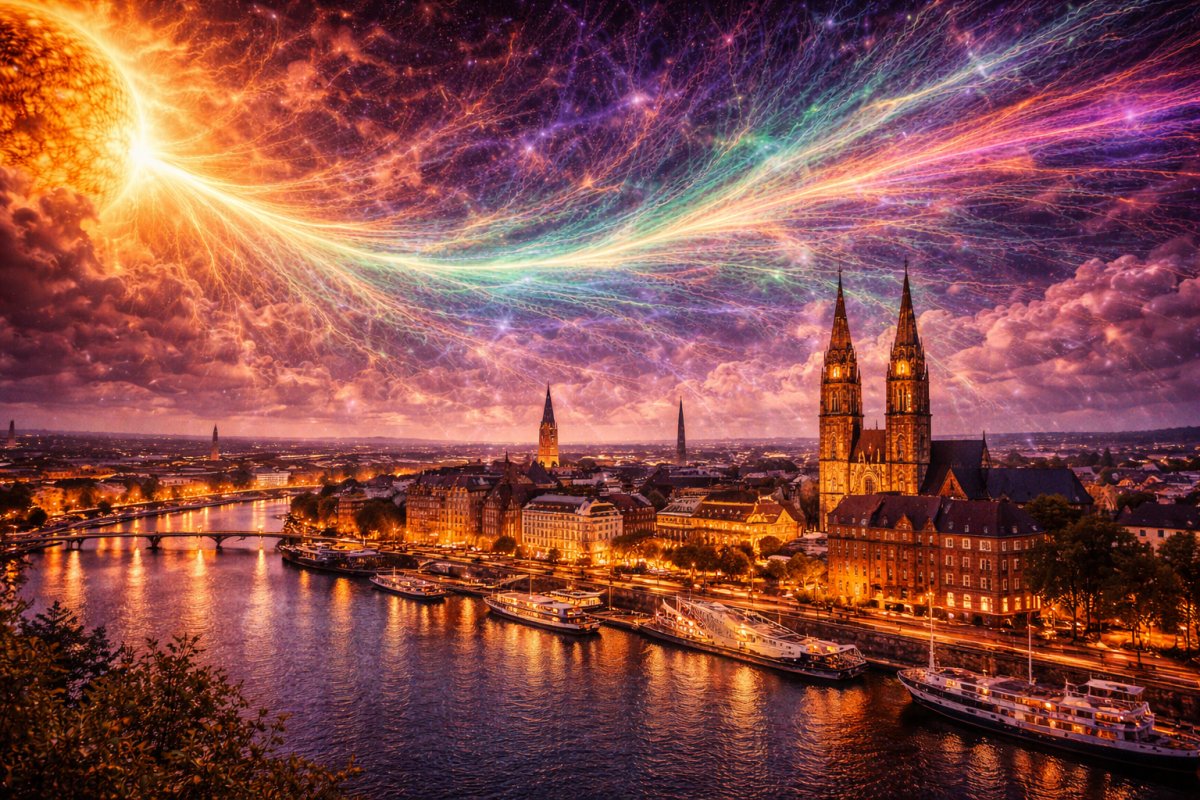 Geomagnetische schwingungen &uuml;ber Bremen