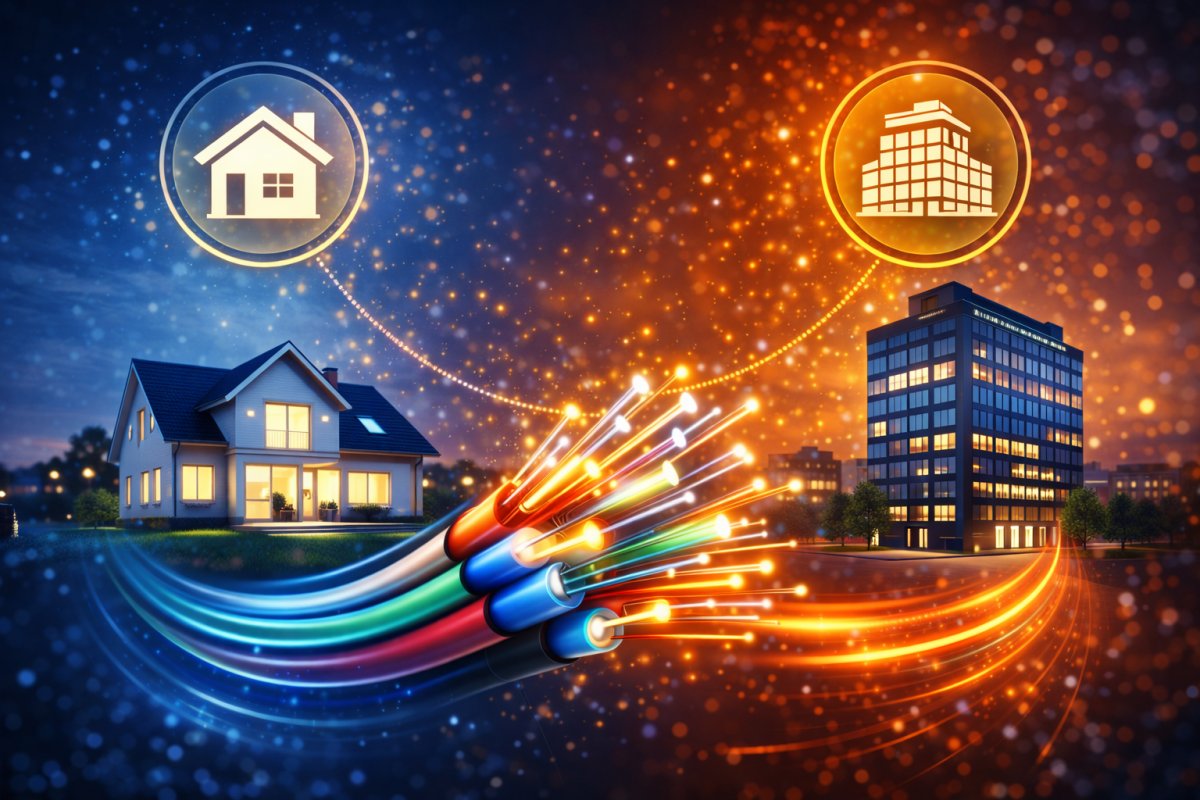 Glasfaser für Haushalte und Unternehmen Glasfaser für Haushalte und Unternehmen