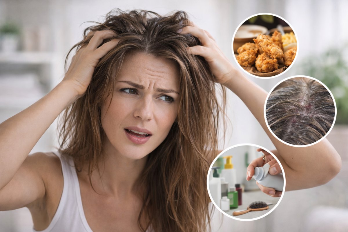 Haare fettig nach einem Tag – Ursachen für schnell fettige Haare Haare fettig nach einem Tag – Ursachen für schnell fettige Haare