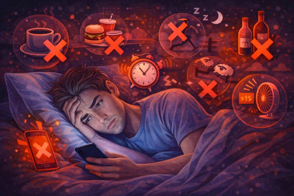 H&auml;ufige Fehler, die Schlafqualit&auml;t verschlechtern