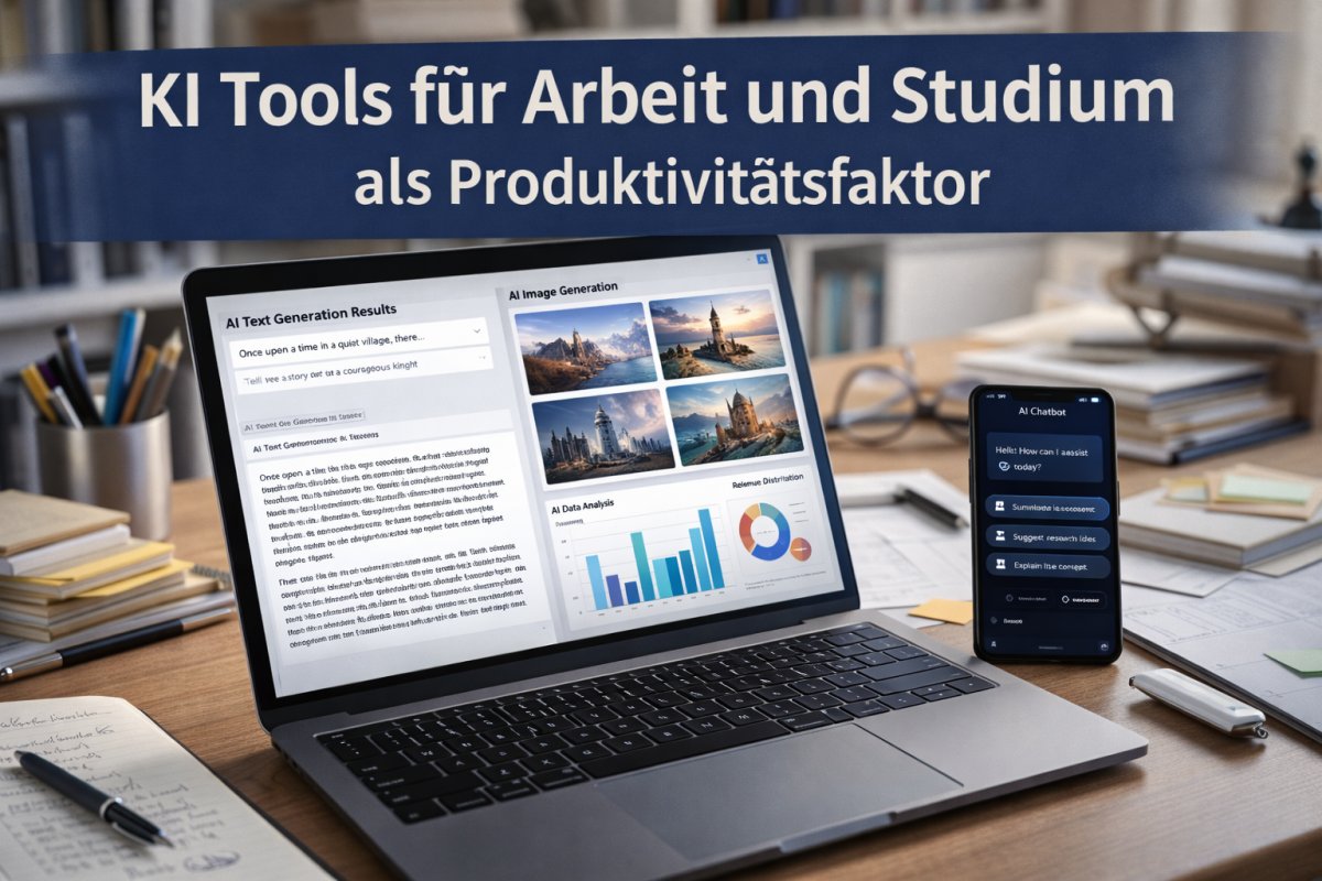 KI Tools f&uuml;r Arbeit und Studium als Produktivit&auml;tsfaktor