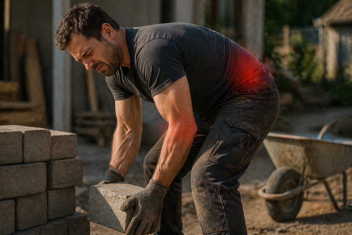 Schweres Heben und k&ouml;rperliche Belastung