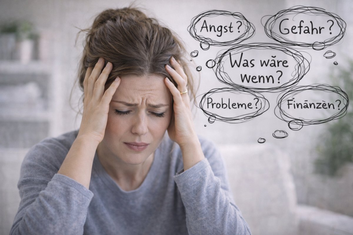 St&auml;ndige Sorgen und Gr&uuml;beln als Warnzeichen