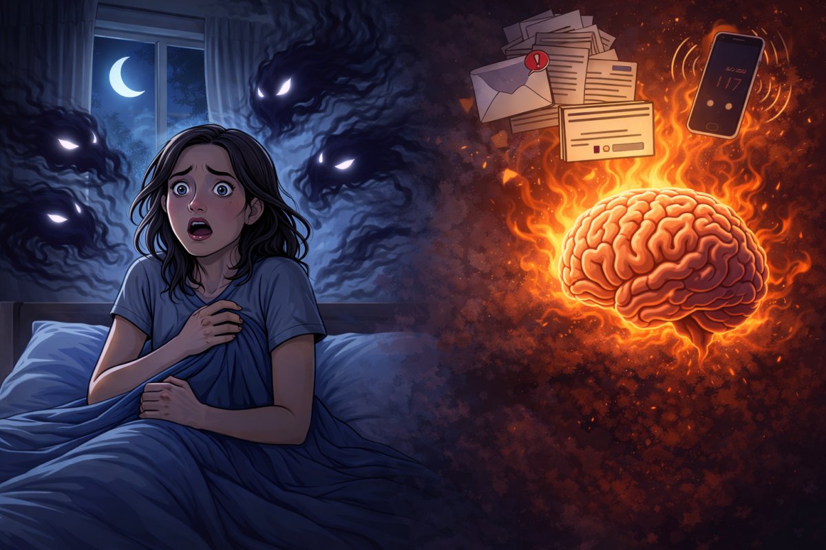 Stress als h&auml;ufige Ursache f&uuml;r n&auml;chtliche Panikattacken