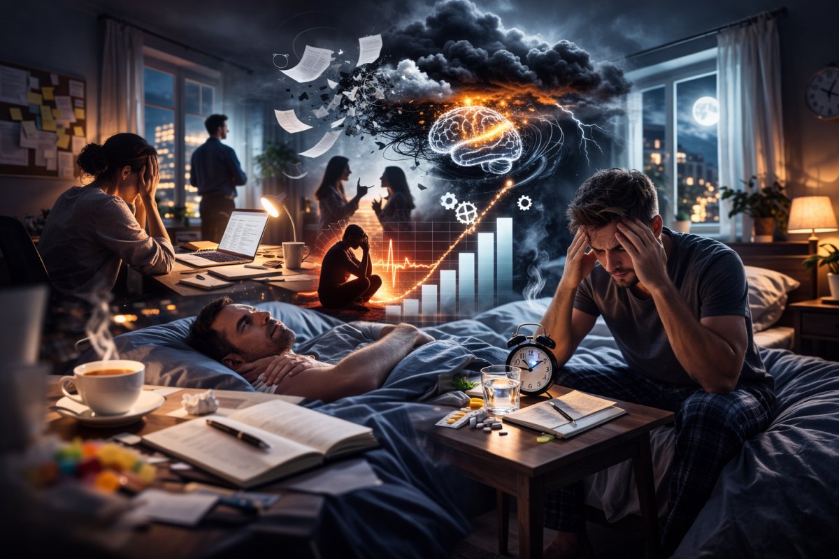 Stress und innere Unruhe als Hauptfaktoren