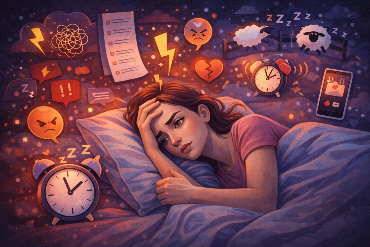 Stress und mentale Belastung als Schlafst&ouml;rer