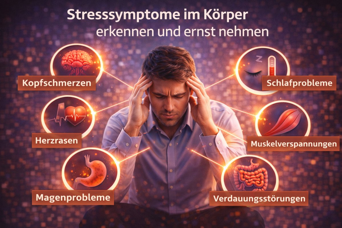 Stresssymptome im Körper erkennen und ernst nehmen Stresssymptome im Körper erkennen und ernst nehmen
