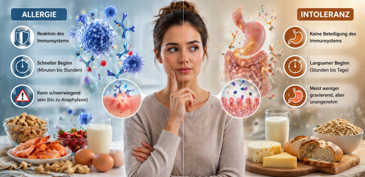 Unterschied zwischen Allergie und Intoleranz Unterschied zwischen Allergie und Intoleranz