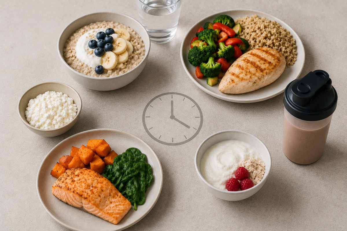 Verteilung des Proteins &uuml;ber den Tag