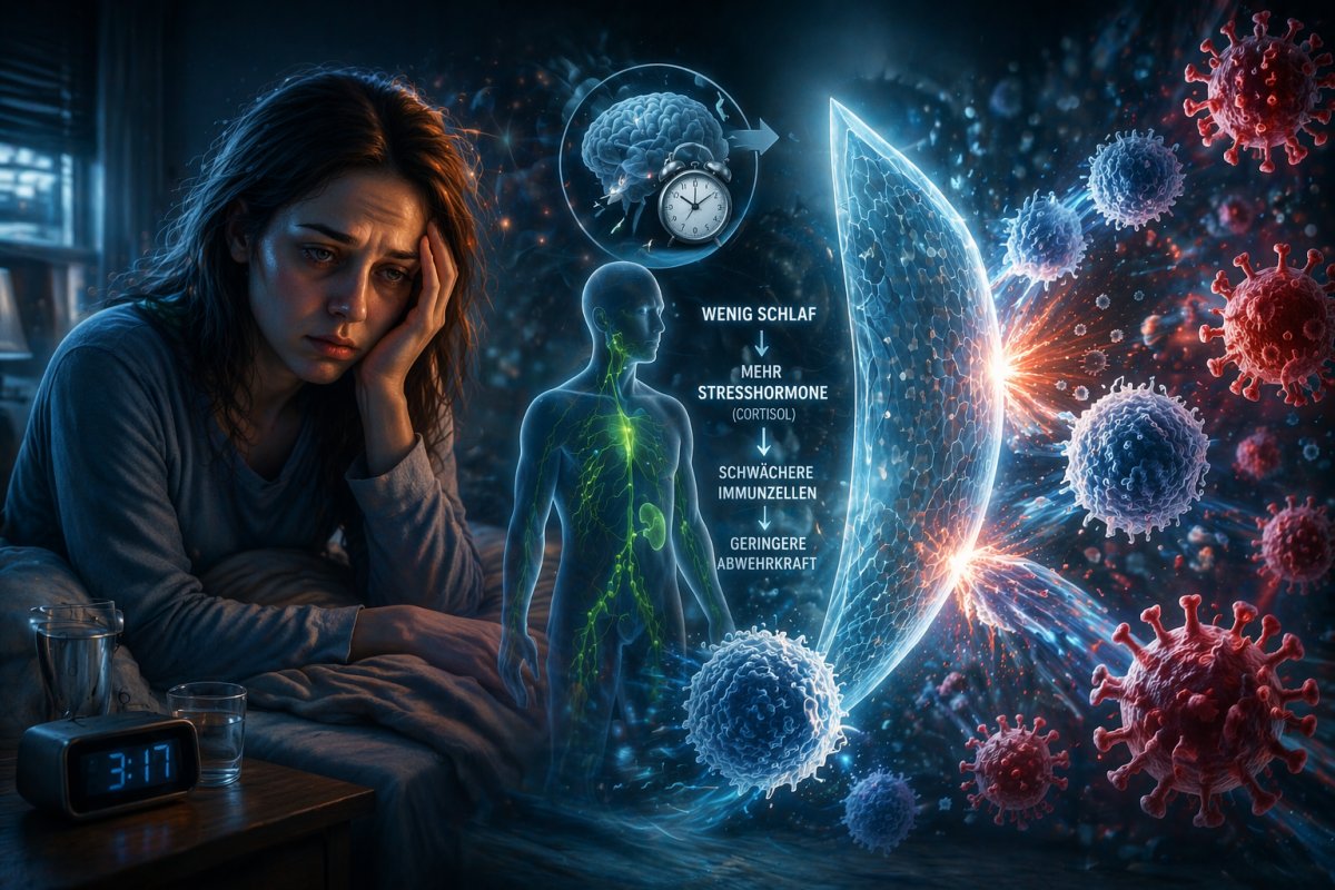 Warum Schlafmangel das Immunsystem schwächt Warum Schlafmangel das Immunsystem schwächt