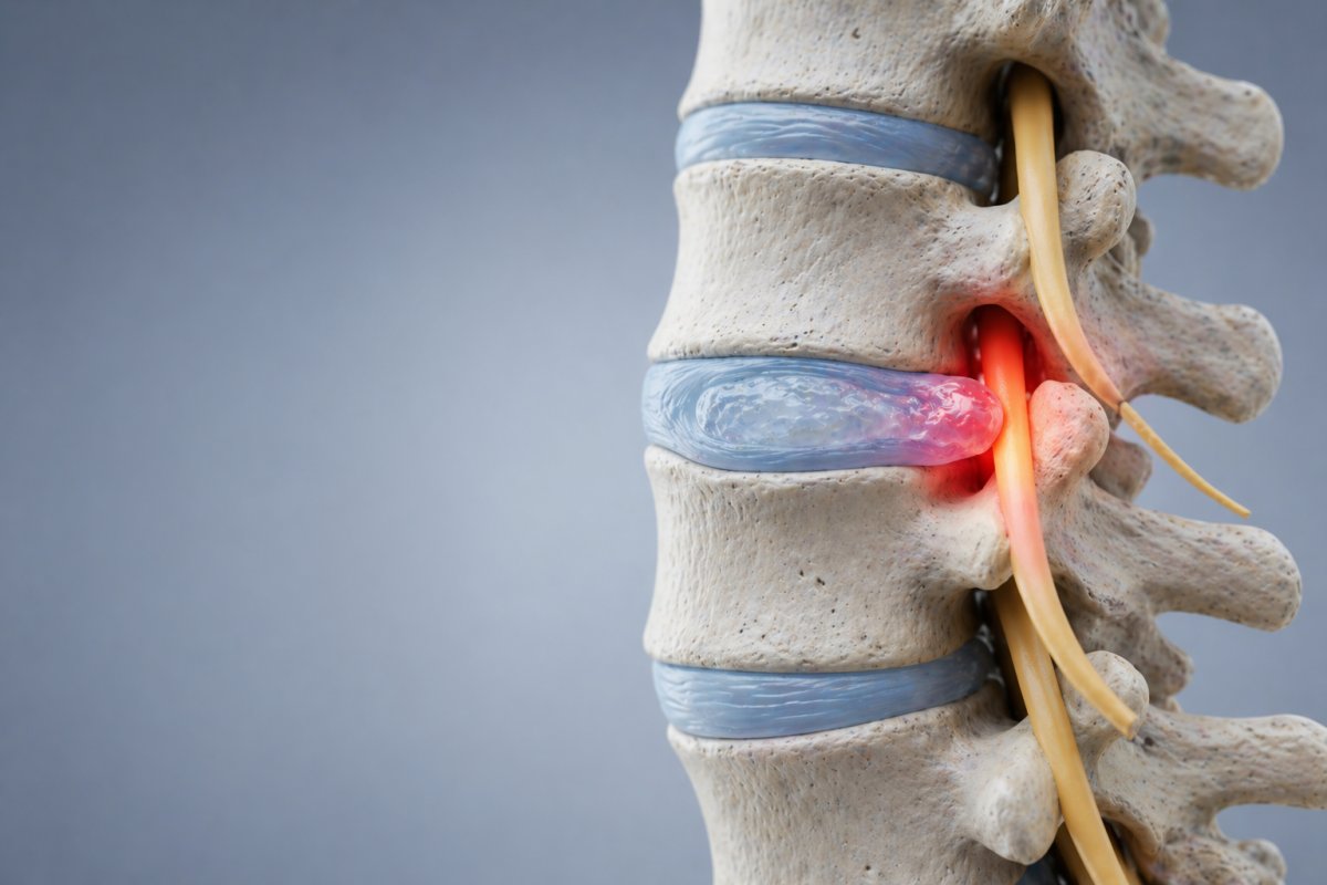 Was bei einem Bandscheibenvorfall passiert